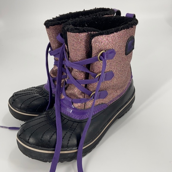 Sorel Other - Kids sorel glitter snow boots
